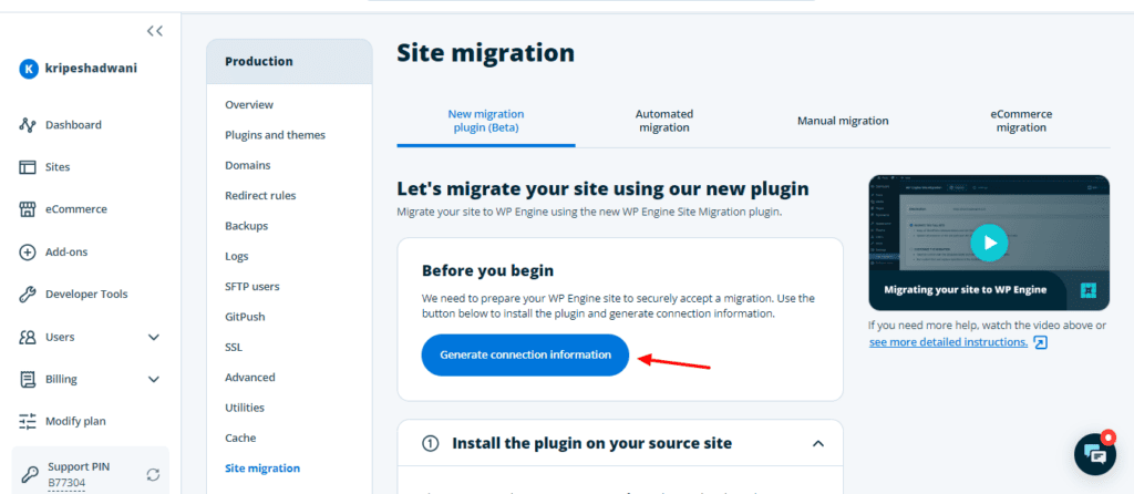 WP Engine Site Migration