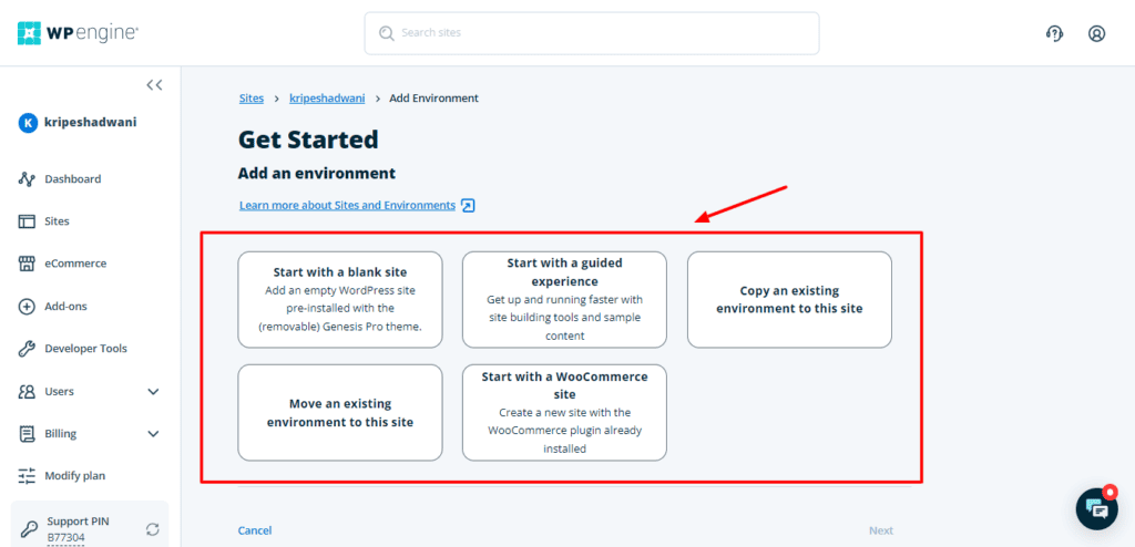 WP Engine Staging