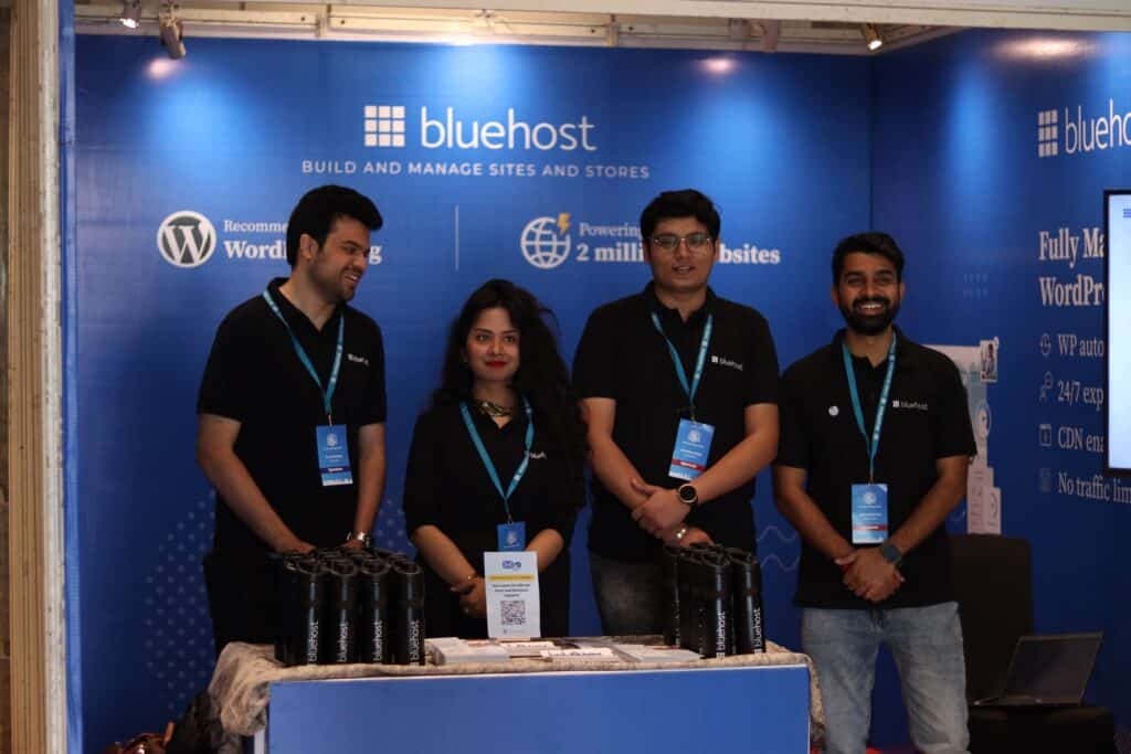 WordCamp Bhopal Bluehost team