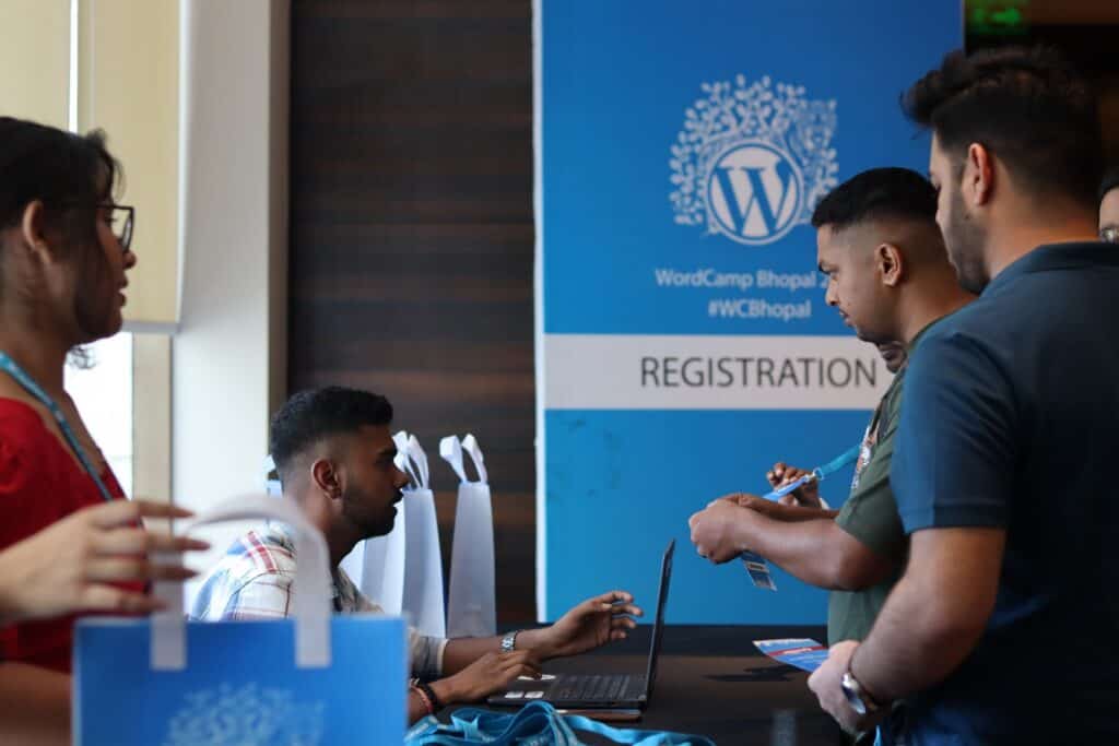 WordCamp Registration Desk
