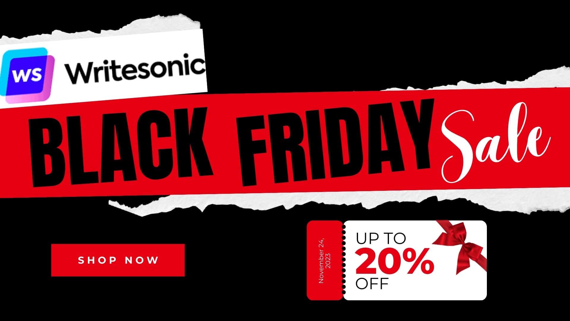 Writesonic Black Friday Deal 2023 – [20% OFF @$13/mo]