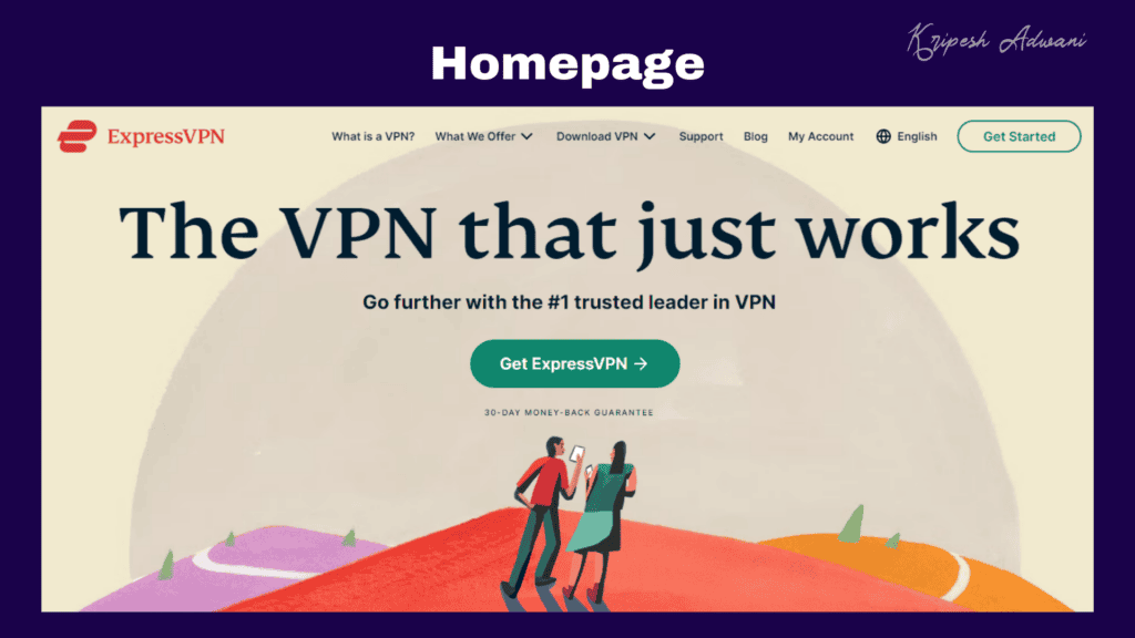 ExpressVPN Review Homepage
