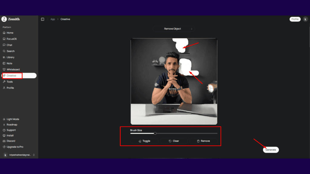 Remove Object Menu