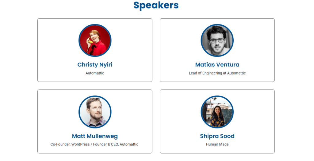 WC Asia 2025 speakers