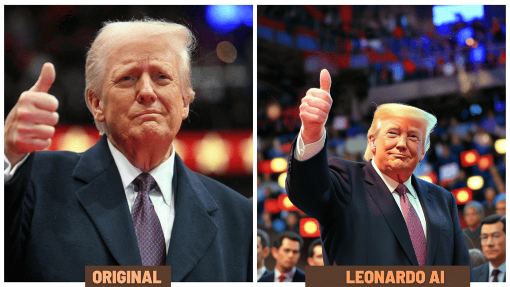 Leonardo AI - Ghibli style Donald Trump image