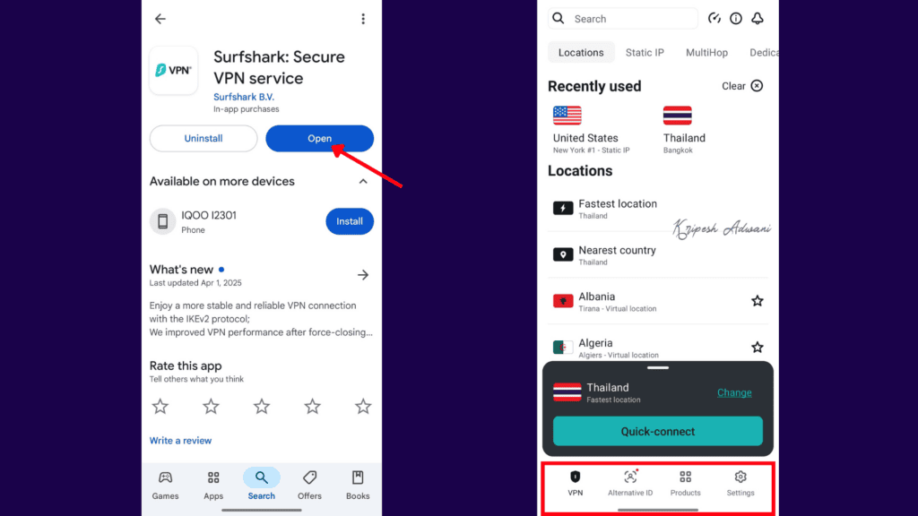 Step 1 Download the VPN App