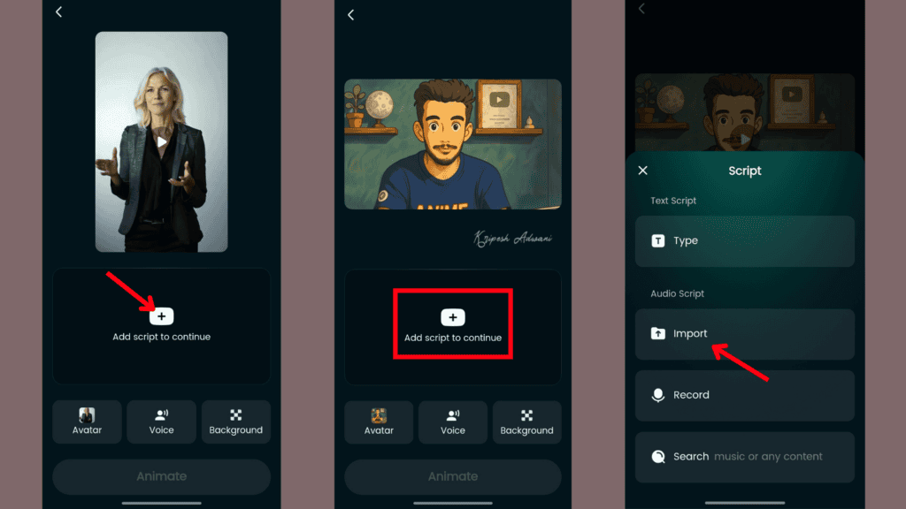 Step 7 Import Your Avatar and Audio