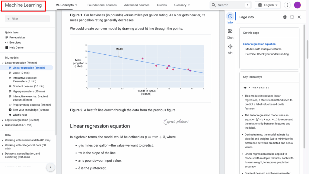 Machine Learning Crash Course